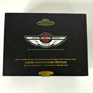 2003 Harley-Davidson 100th Anniversary Edition Set Hallmark Keepsake Ornaments